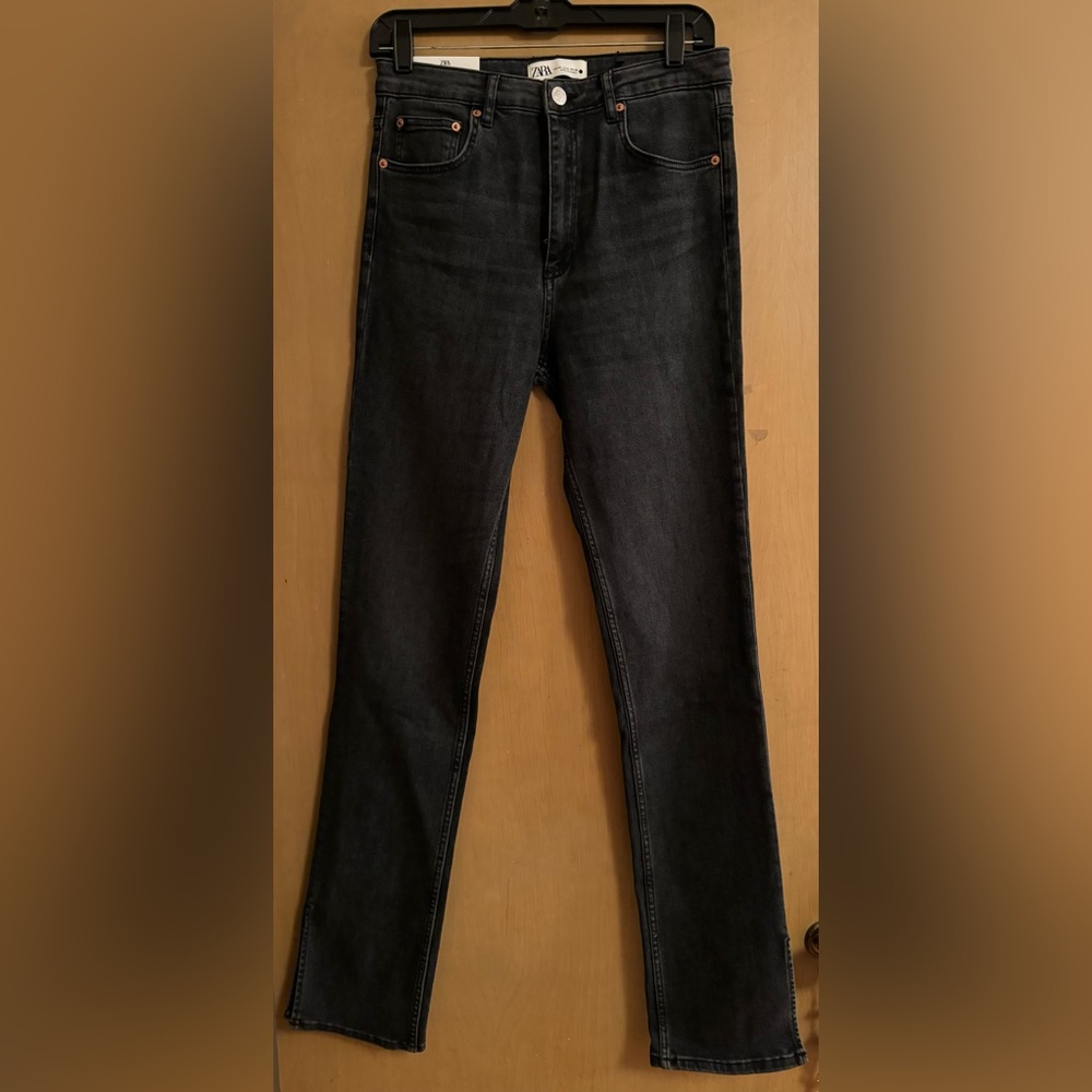 ZARA - The Skinny with Split Hem Jeans - black - 29 (US 8)